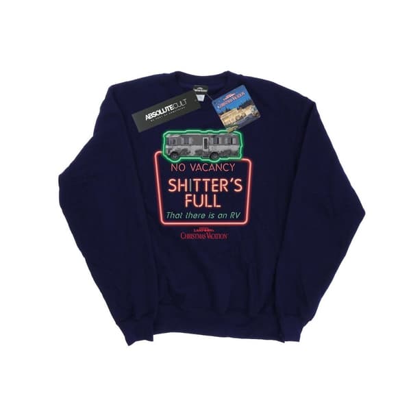 National Lampoon´s Christmas Vacation Sweatshirt "No Vacancy" i gråskala för herrar