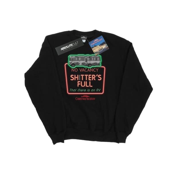National Lampoon´s Christmas Vacation Sweatshirt "No Vacancy" i gråskala för herrar