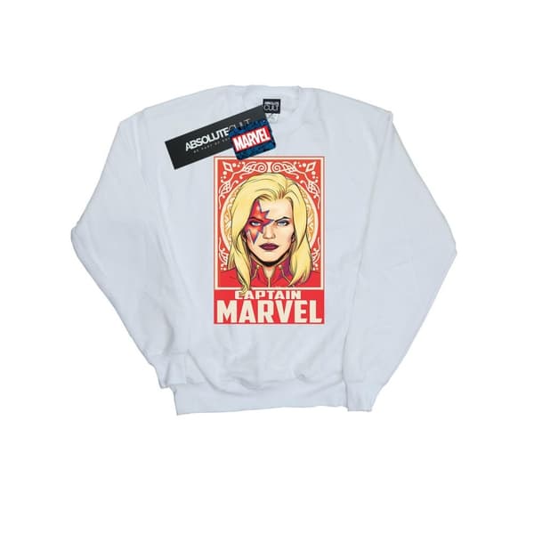 Marvel Sweatshirt med Captain Marvel-ornament för flickor