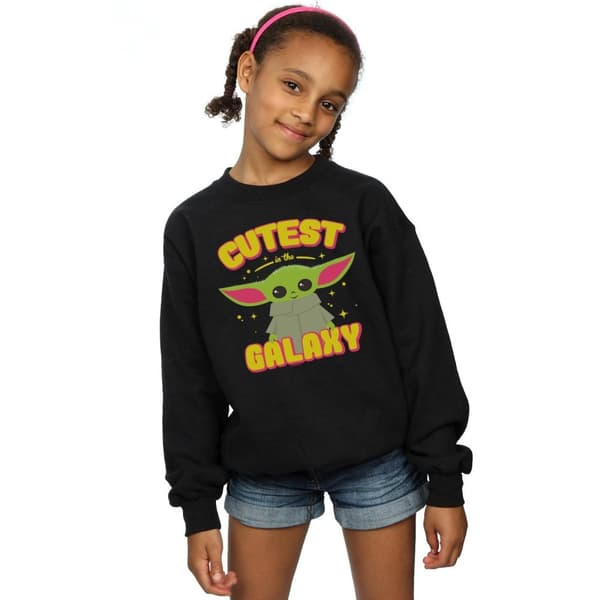 Star Wars Girls The Mandalorian Cutest In The Galaxy Sweatshirt