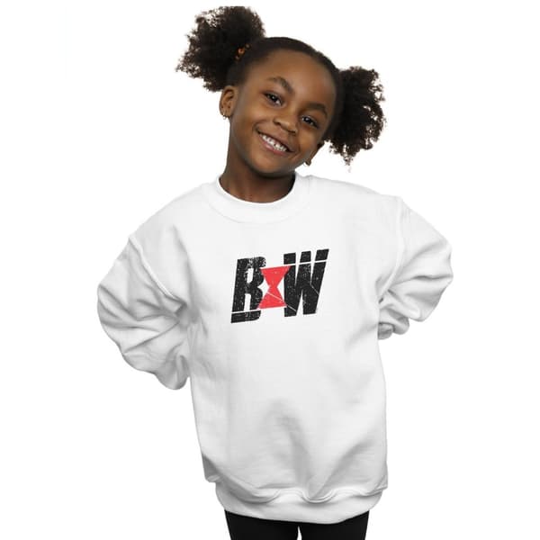 Marvel Black Widow Movie Initial Logo Sweatshirt för flickor