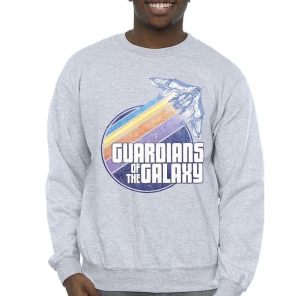 Guardians Of The Galaxy Mens Badge Rocket Sweatshirt