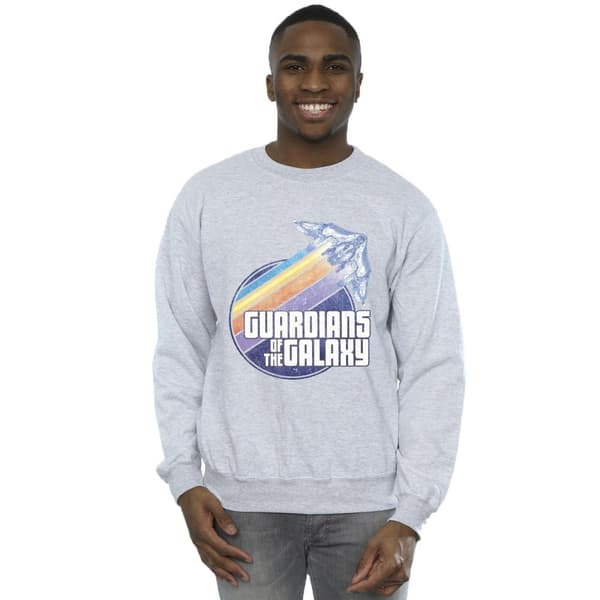Guardians Of The Galaxy Mens Badge Rocket Sweatshirt