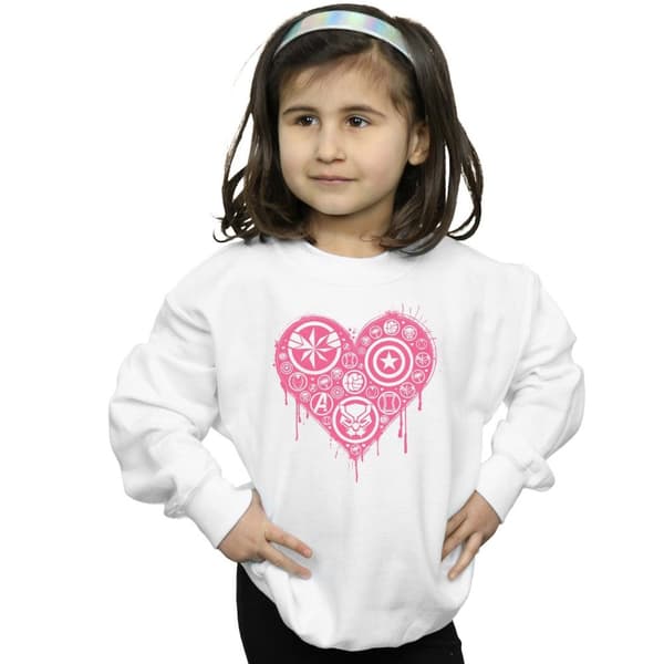 Marvel Girls I Heart Avengers Sweatshirt