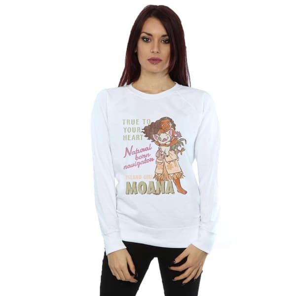 Disney Womens/Ladies Moana Natural Born Navigator Sweatshirt