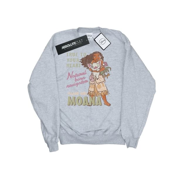 Disney Womens/Ladies Moana Natural Born Navigator Sweatshirt