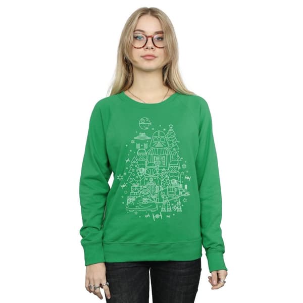 Star Wars Womens/Ladies Empire Christmas Sweatshirt
