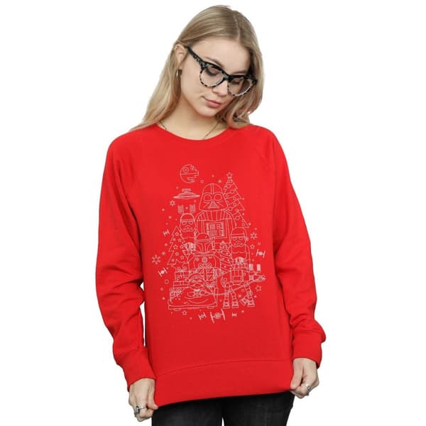Star Wars Womens/Ladies Empire Christmas Sweatshirt