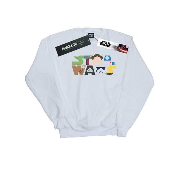Star Wars Sweatshirt med karaktärslogotyp för herrar