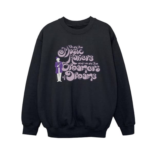 Willy Wonka Pojkar Dreamers Text Sweatshirt
