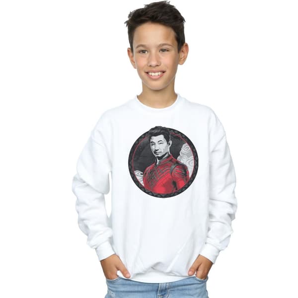 Marvel Pojkar Shang-Chi And The Legend Of The Ten Rings Röd Ring Sweatshirt