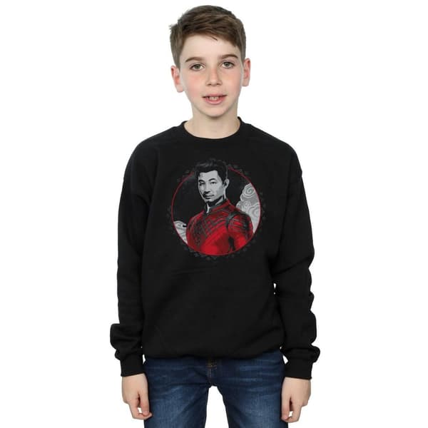 Marvel Pojkar Shang-Chi And The Legend Of The Ten Rings Röd Ring Sweatshirt