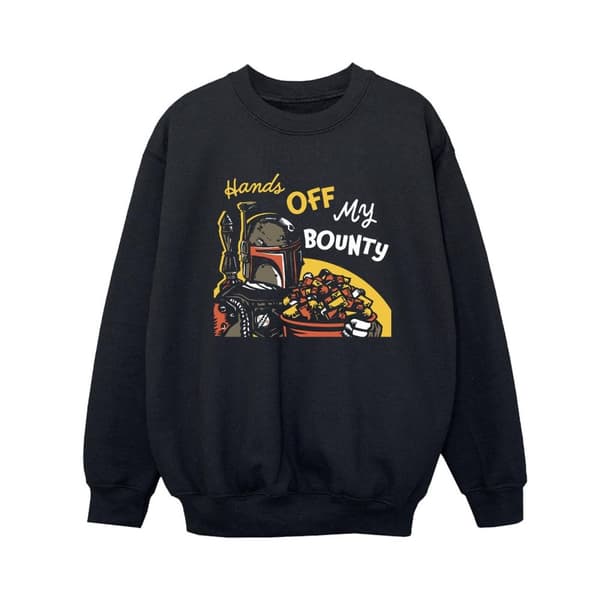 Star Wars Boys Boba Fett Hands Off My Bounty Sweatshirt