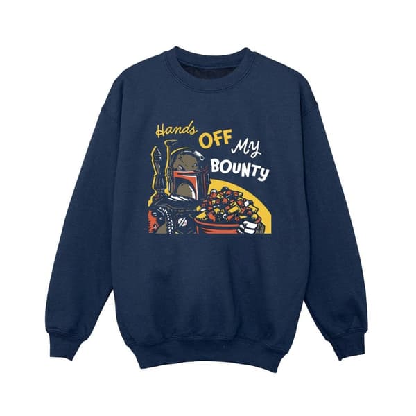Star Wars Boys Boba Fett Hands Off My Bounty Sweatshirt