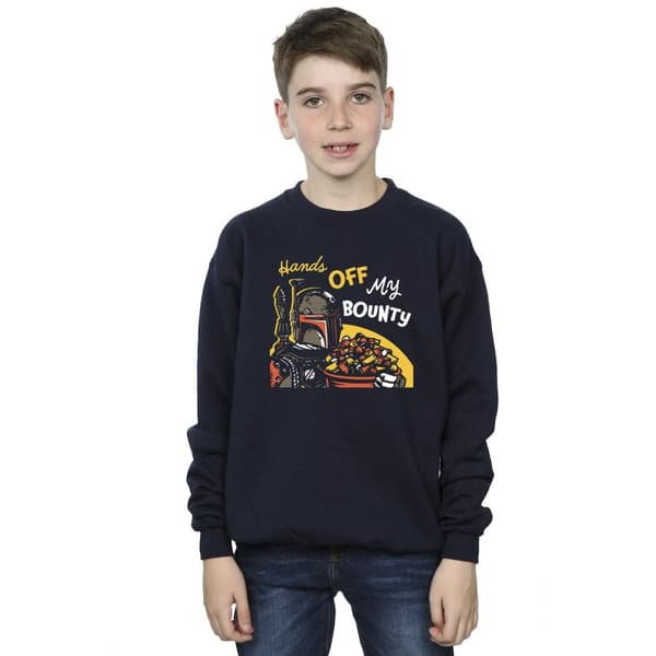 Star Wars Boys Boba Fett Hands Off My Bounty Sweatshirt