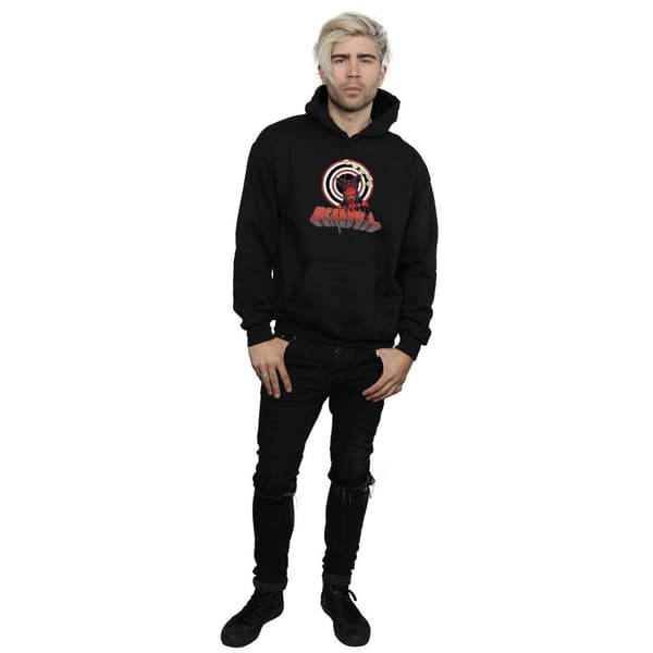 Marvel Mens Deadpool Upside Down Hoodie