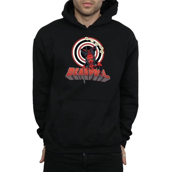 Marvel Mens Deadpool Upside Down Hoodie