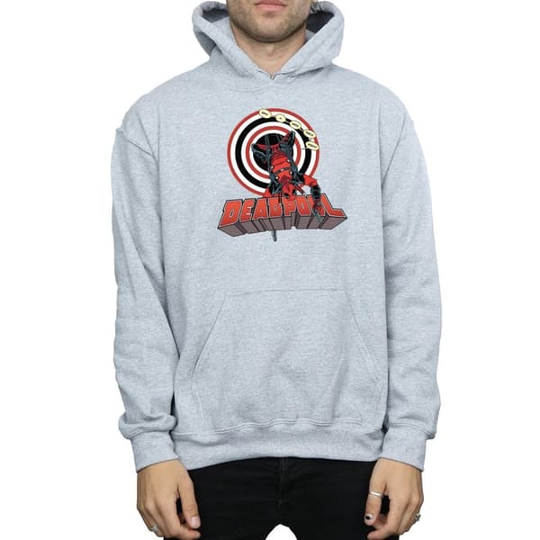 Marvel Mens Deadpool Upside Down Hoodie