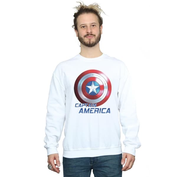 Marvel Mens The Falcon And The Winter Soldier Captain America Shield Sweatshirt