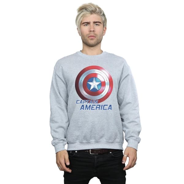 Marvel Mens The Falcon And The Winter Soldier Captain America Shield Sweatshirt