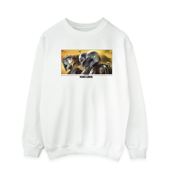 Star Wars Mens The Mandalorian Painted Group Sweatshirt