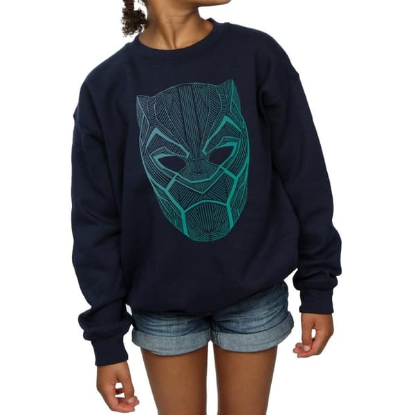 Marvel Girls Black Panther Tribal Mask Sweatshirt