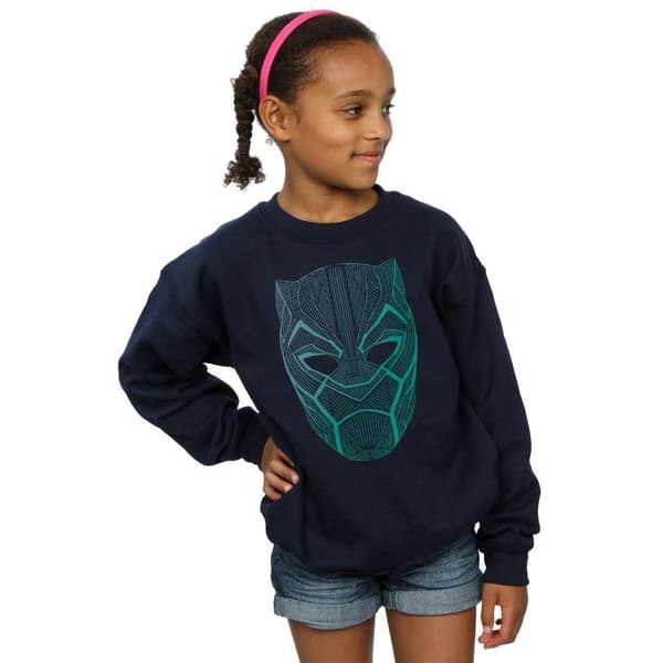 Marvel Girls Black Panther Tribal Mask Sweatshirt