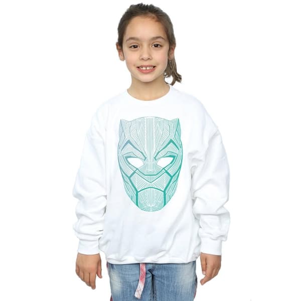 Marvel Girls Black Panther Tribal Mask Sweatshirt