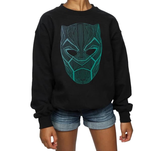 Marvel Girls Black Panther Tribal Mask Sweatshirt