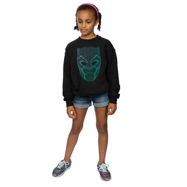 Marvel Girls Black Panther Tribal Mask Sweatshirt