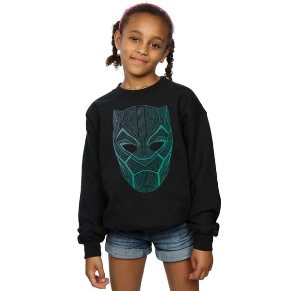 Marvel Girls Black Panther Tribal Mask Sweatshirt