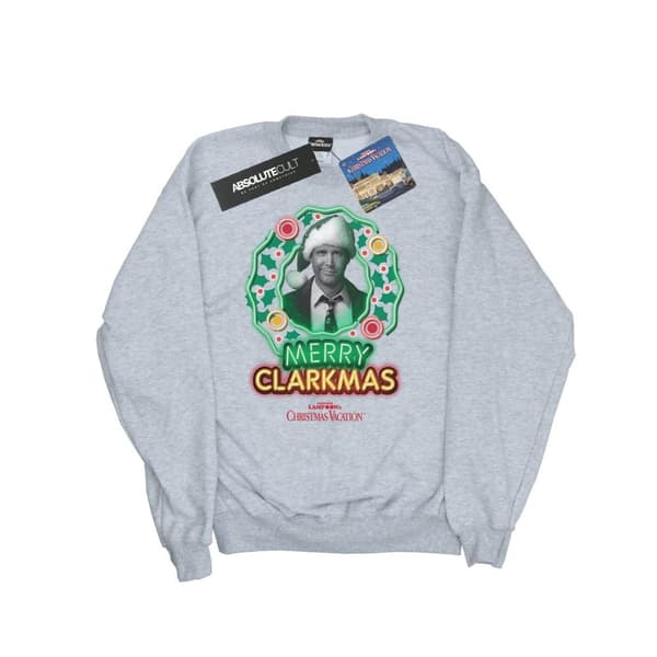 National Lampoon´s Christmas Vacation Girls Greyscale Clarkmas Sweatshirt