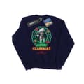 Miniatyrbilde 1 av 5: National Lampoon´s Christmas Vacation Girls Greyscale Clarkmas Sweatshirt
