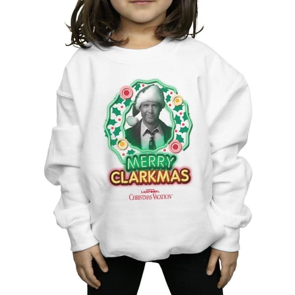 National Lampoon´s Christmas Vacation Girls Greyscale Clarkmas Sweatshirt