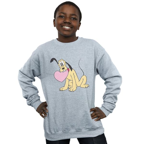 Disney Boys Pluto Love Heart Sweatshirt