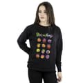 Miniatyrbilde 1 av 2: Rick And Morty Womens/Ladies Tie Dye Faces Sweatshirt