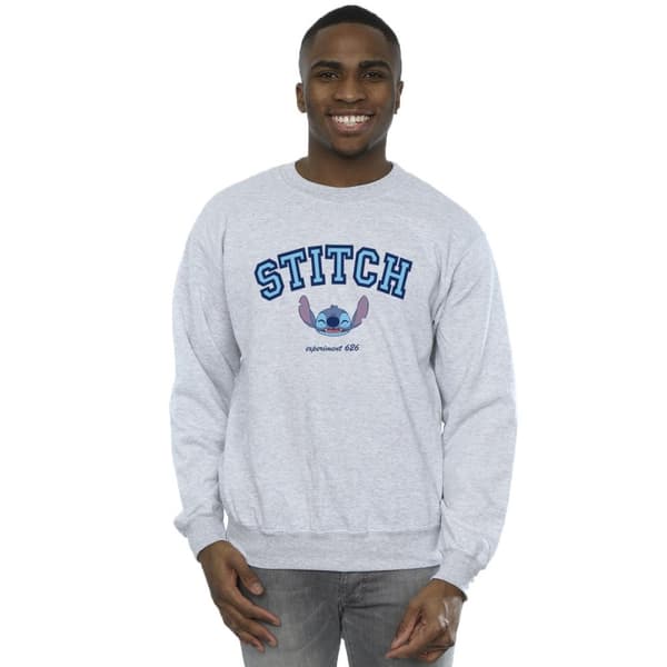 Disney Mens Lilo And Stitch Collegial Sweatshirt