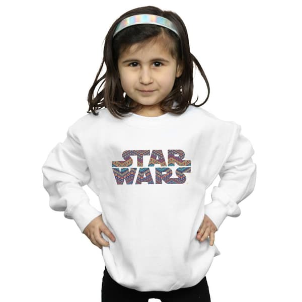 Star Wars Girls Colour Aztec Logo Sweatshirt