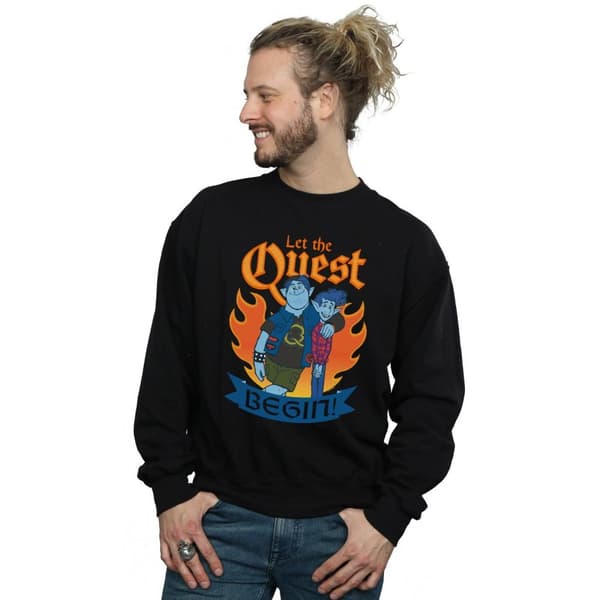 Disney Mens Onward Let The Quest Begin Sweatshirt