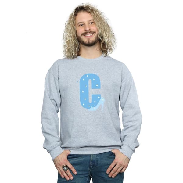 Disney Mens Alphabet C Is For Cinderella Sweatshirt
