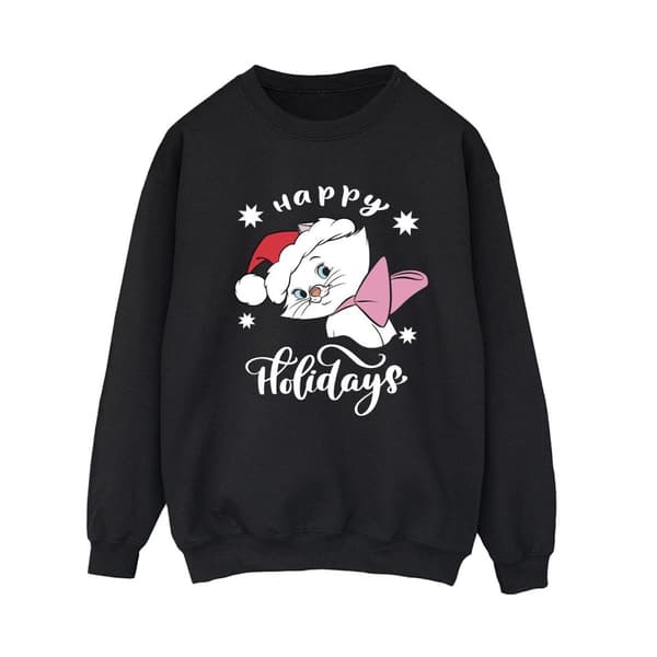 Disney Tröja - The Aristocats Happy Holidays för damer/kvinnor Black S