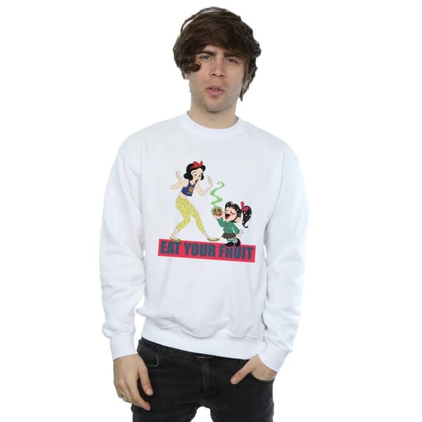 Disney Mens Wreck It Ralph Eat Your Fruit Sweatshirt