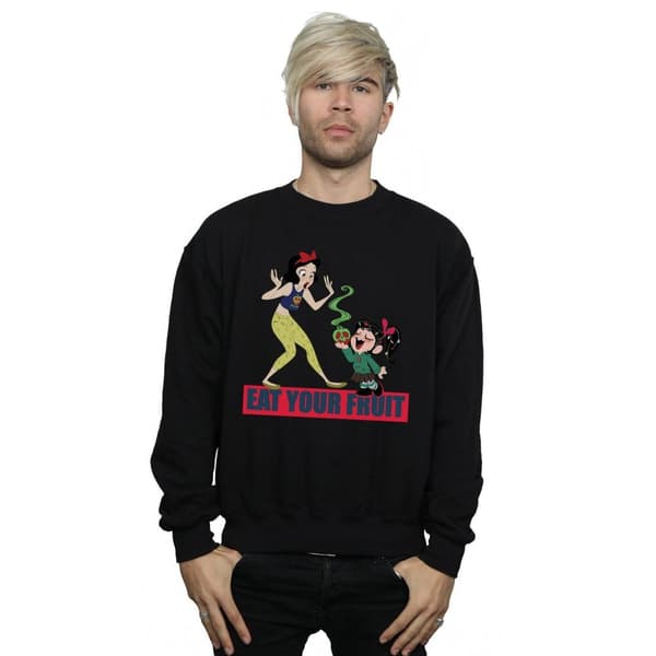 Disney Mens Wreck It Ralph Eat Your Fruit Sweatshirt