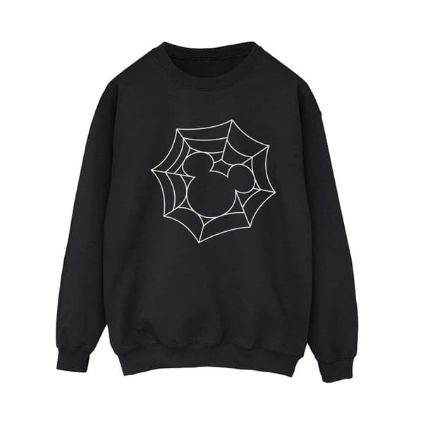 Disney Dam/Tjej Musse Pigg Spindelnät Sweatshirt