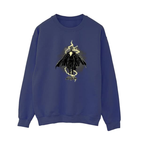 DC Comics Womens/Ladies Black Adam Hovering Bolt Sweatshirt