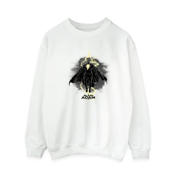 DC Comics Womens/Ladies Black Adam Hovering Bolt Sweatshirt