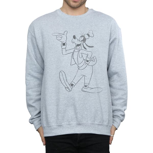 Disney Mens Goofy Classic Baseball Sweatshirt