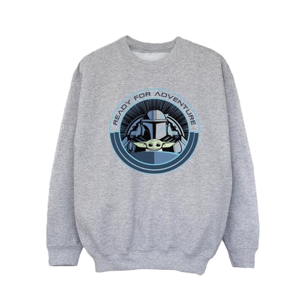 Star Wars Girls The Mandalorian Grogu Ready For Adventure Sweatshirt