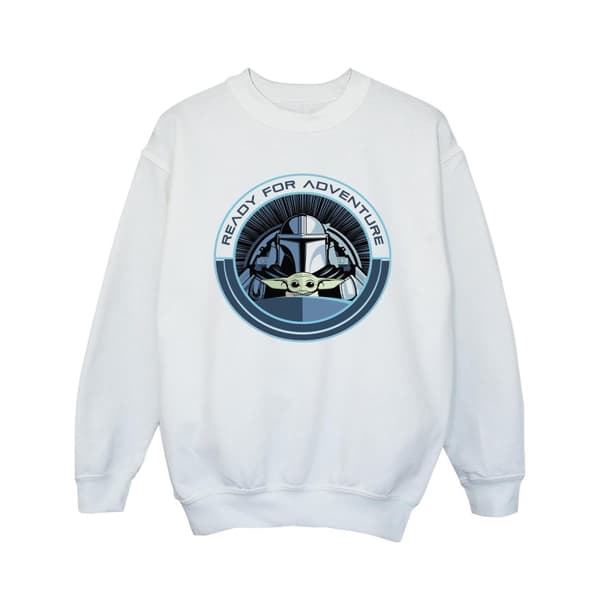 Star Wars Girls The Mandalorian Grogu Ready For Adventure Sweatshirt