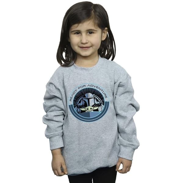Star Wars Girls The Mandalorian Grogu Ready For Adventure Sweatshirt